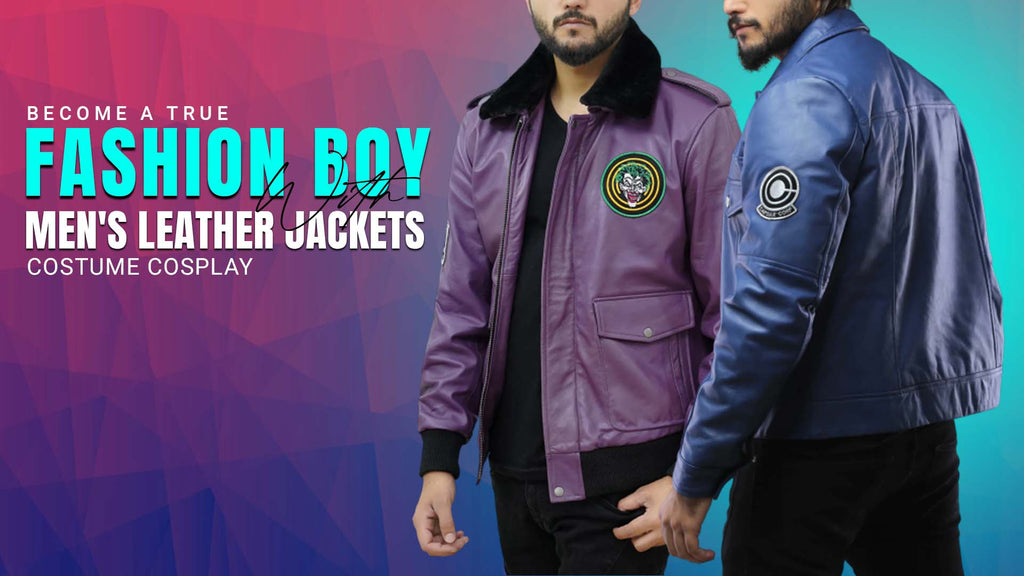 Become A True Fashion Boy With Men's Leather Jackets Costume Cosplay