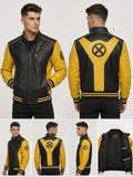Black and Yellow 90s Mutant Cosplay Leather Jacket | Superhero Anime Inspired Costume | Cosplay Comic Jacket | Men and Women Sizes Available