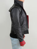 Vi LOL 2 New Arrival Black and Red Leather Jacket