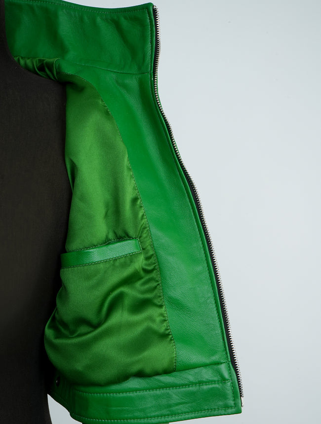blue mary king of fighters maximum impact real bout fatal fury green leather jacket