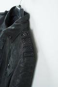 Handmade FF XV Inspired Noctis Lucis Black Cosplay Costume Leather Jacket