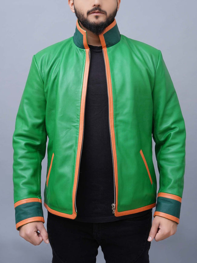 Hunter-X-Hunter-Gon-Freecss-Inspired-Costume-Cosplay-Real-Leather Jacket