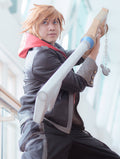 Game Inspired Kingdom 4 Cosplay Hooded Leather Jacket