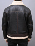 Leon Kennedy Resident evil 4 Costume Shearling Leather Jacket