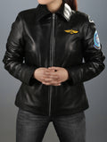 Kelly Mcgillis Top Flight Leather Jacket