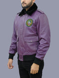 Mens Handmade Goon Clown Prince Of Crime Bomber Leather Jacket