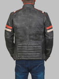 Distressed Cafe Racer Leather Jacket for Men | Vintage Biker Leather Jacket For Men
