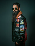 Handmade Top Gun Tom Cruise Bomber Leather Jacket