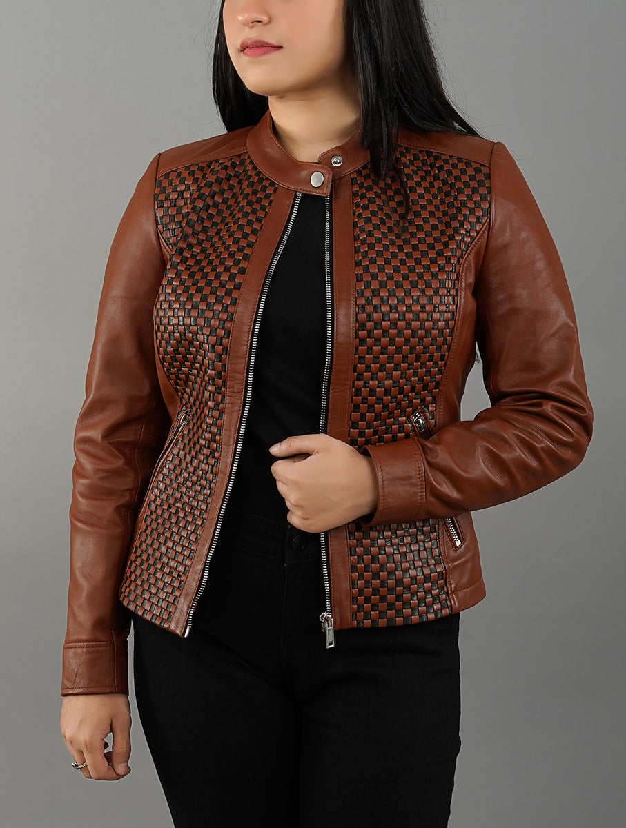 Womens-Square-Quilted-Textured Womens-Square-Quilted-Textured