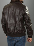 One Airforce John F. Kennedy Bomber Leather Jacket