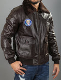 John F. Kennedy U.S A2 Leather Bomber Jacket