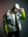 Green and White Jacket Inspired by Crypto