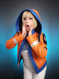 Womens Wattson Hooded Leather Jacket