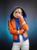 Womens Wattson Hooded Leather Jacket