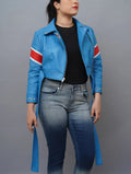 Cammy inspired street fighter Leather costume Jacket
