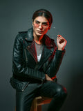 Handmade Quilted Leather Jacket