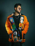 Hand Painted Fur Jacket