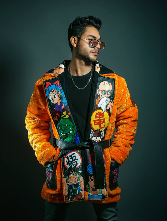 Hand Painted Fur Jacket