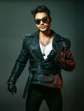 Black Motorcycle Serpents Jacket