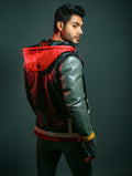Sora Black and Red Handmade Jacket