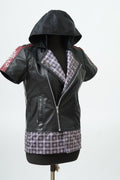 Men's Yozara Kingdom Hearts Black Leather Costume Jacket