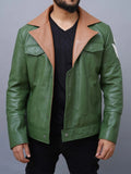 Mobile Suit Gundam Iron-Blooded Orphans Orga  Itsuka Cosplay Costume Jacket  Tekkadan  Orga Itsuka Green Leather Jacket