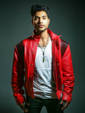 Buy Mens Red Capsule Motorcycle Jacket
