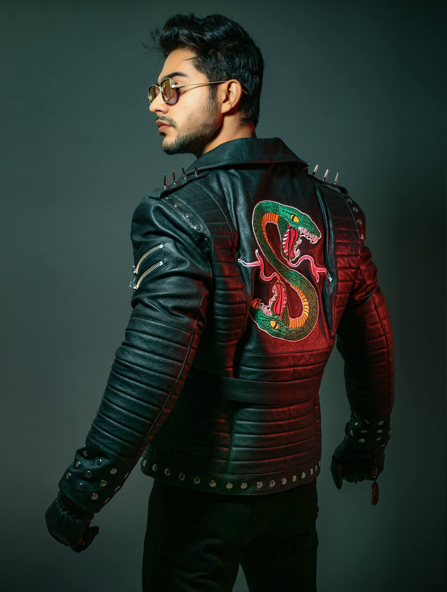 Mens Black Leather Jacket