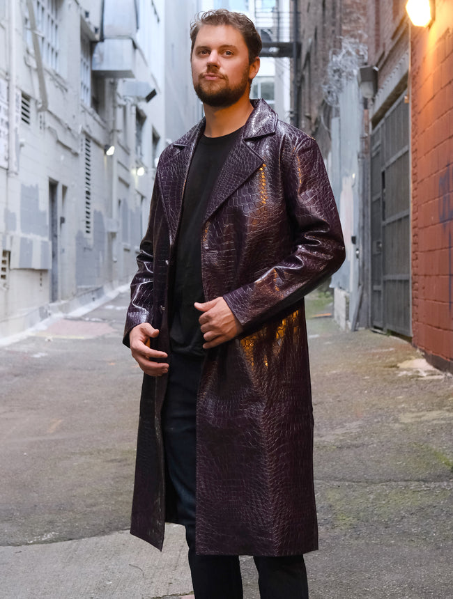 Suicide Squad Joker Purple Trench Coat