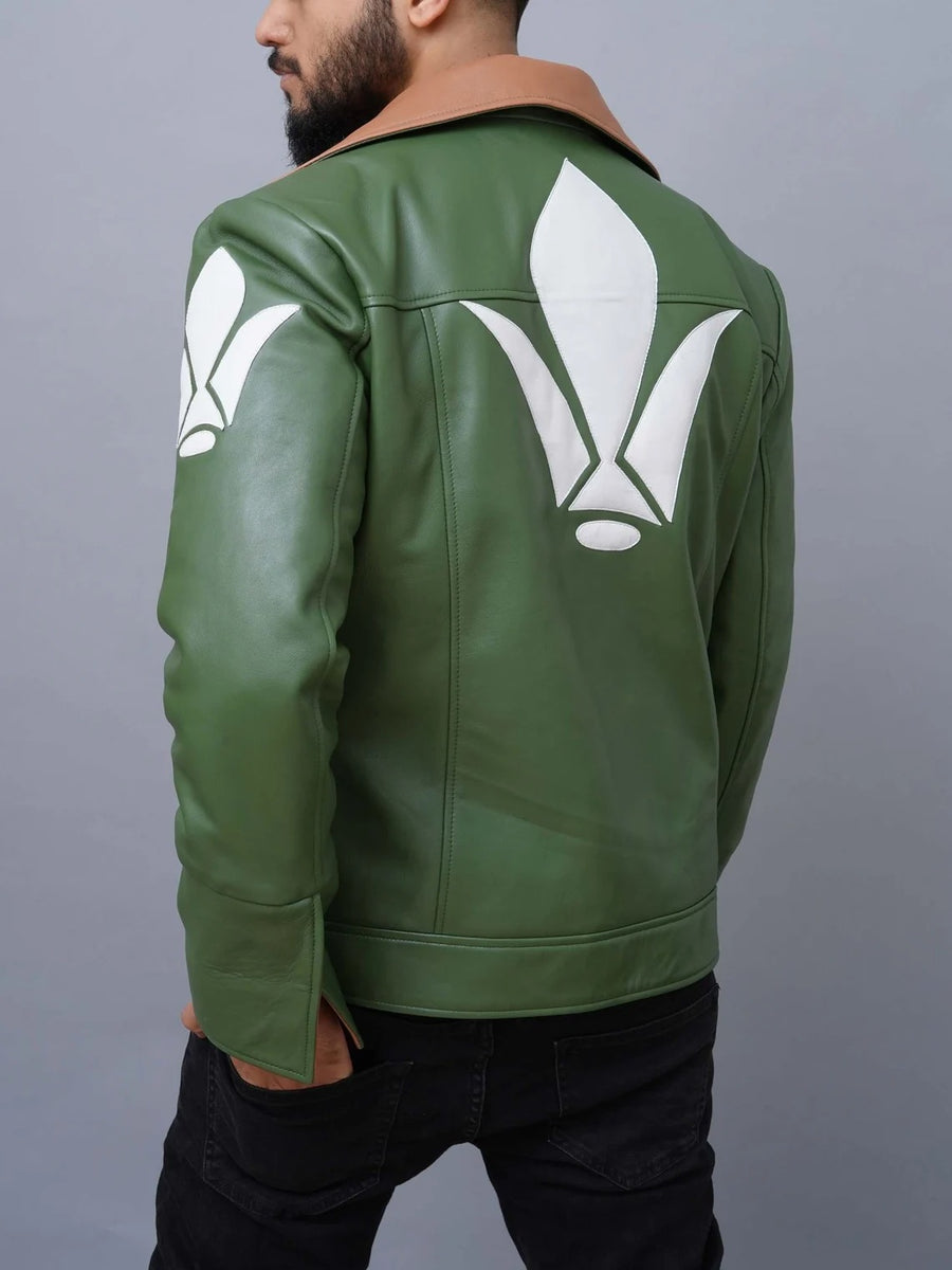Buy Tekkadan Orga Itsuka Green Leather Jacket – Fanzilla Jackets