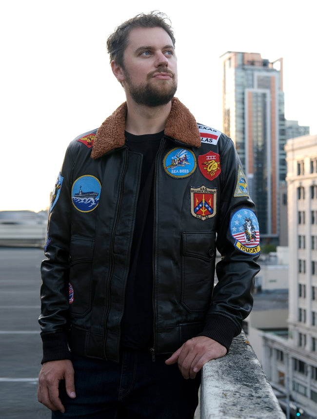 Tom Cruise Top Gun Leather Jacket