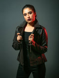 Cross Zip Brown Jacket