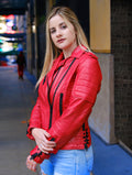 Womens Quilted Motorcycle Jacket