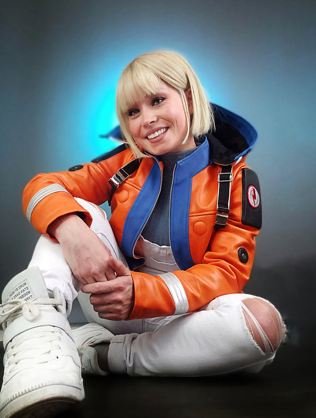 Womens Wattson Hooded Leather Jacket