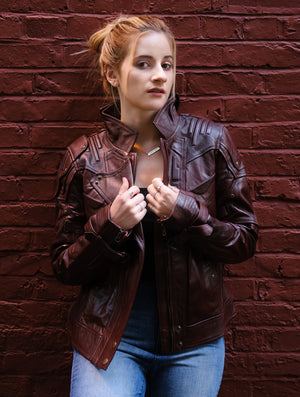 Womens Star Lord Guardians of the Galaxy Leather Jacket