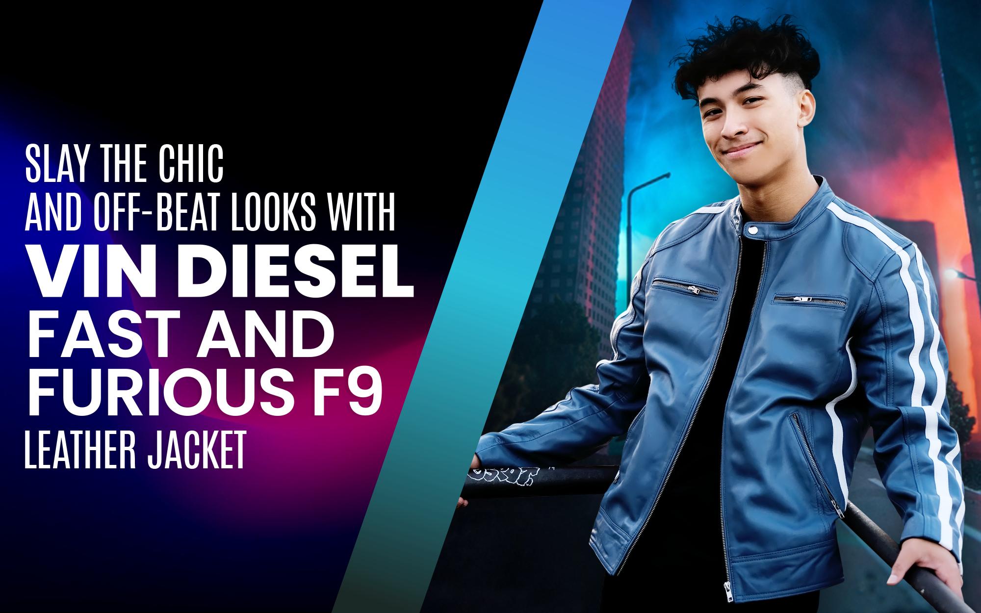 Slay the Chic and Off-Beat Looks With Vin Diesel Fast and Furious F9 Leather Jacket