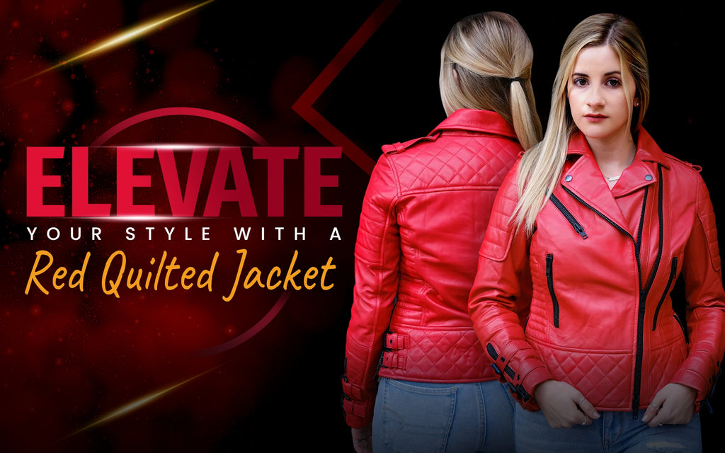 Elevate Your Style with a  Red Quilted Jacket