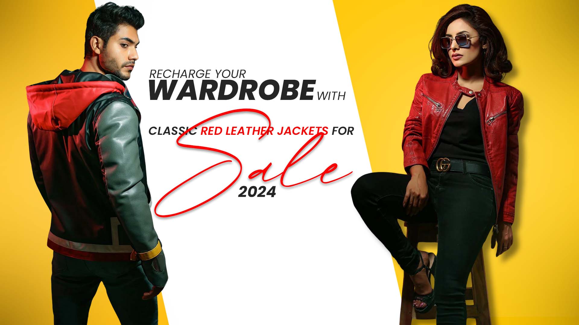 Recharge Your Wardrobe With Classic Red leather Jackets for Sale 2024