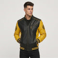 Black and Yellow 90s Mutant Cosplay Leather Jacket | Superhero Anime Inspired Costume | Cosplay Comic Jacket | Men and Women Sizes Available