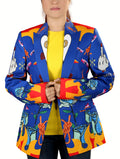 Harley Quinn Blue Blazer