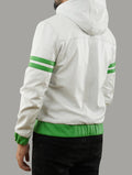 Ben Ten Omniverse Inspired Green and White Hooded Costume Cosplay Jacket