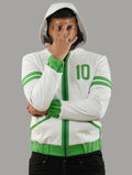 Ben Ten Omniverse Handmade Inspired Green and White Hooded Costume Cosplay Jacket