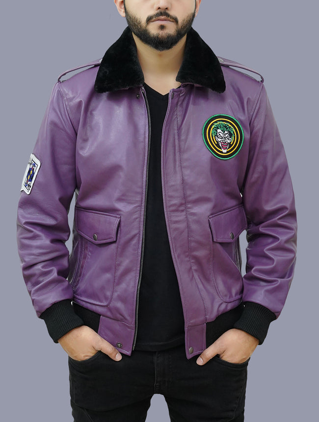 Goon Clown Prince Of Crime Bomber Leather Jacket