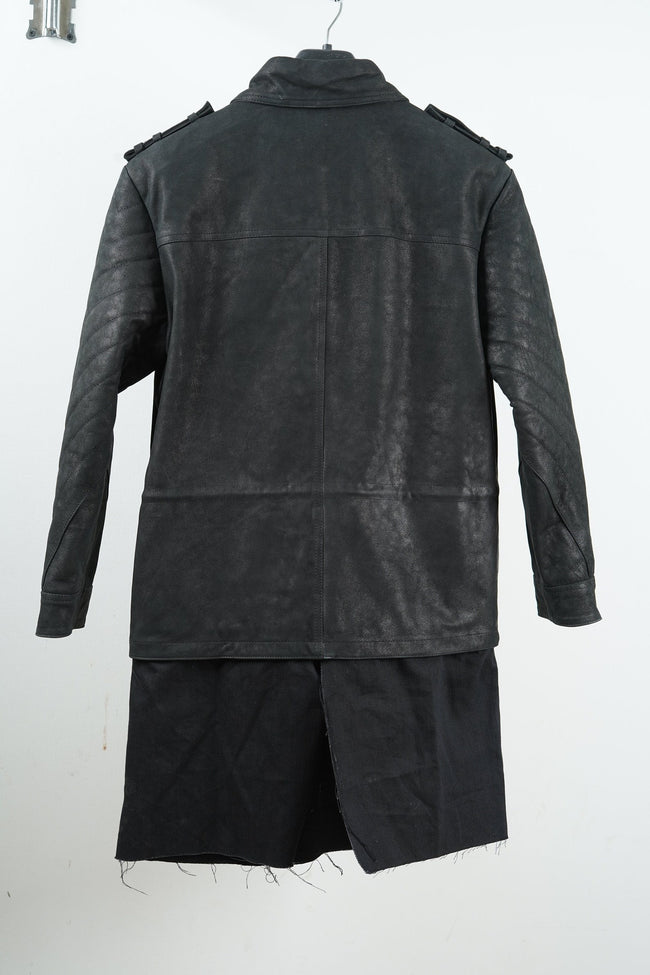 Handmade Final Fantasy XV Noctis Lucis Cosplay Costume Black Leather Jacket