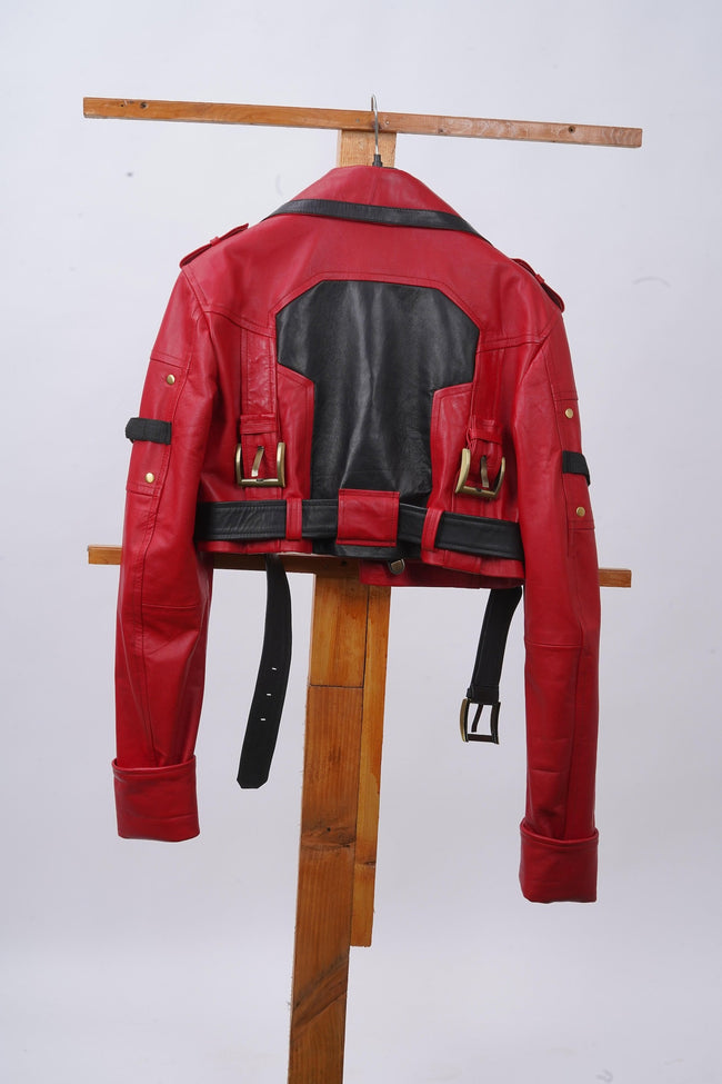 Handmade Guilty Gear Strive Sol Badguy Inspired Cosplay Costume Leather Jacket 