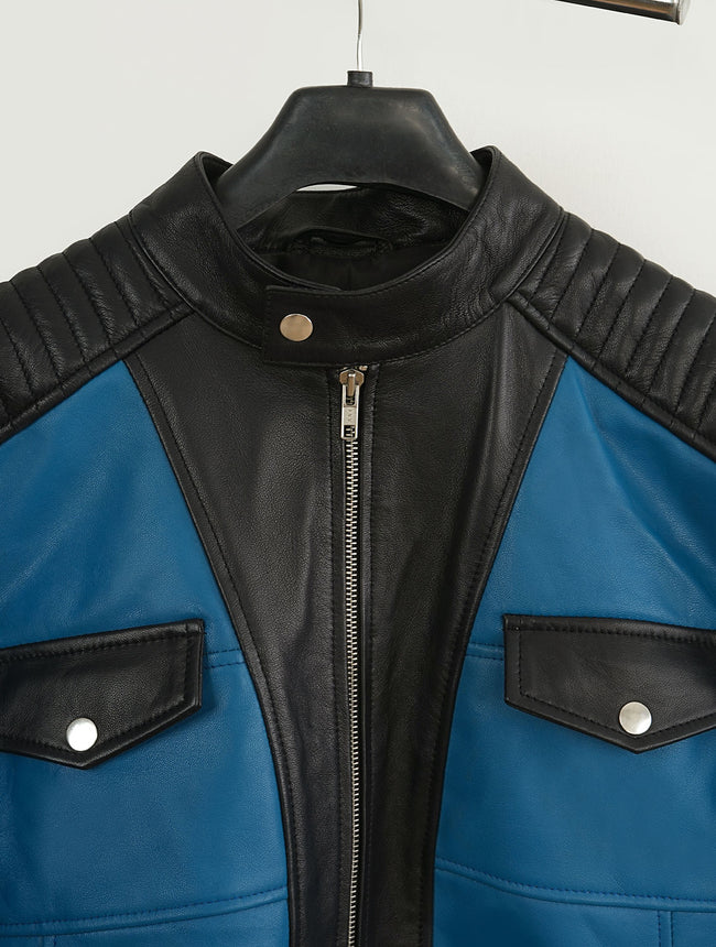 Jace Norman Henry Danger Blue Leather Jacket