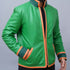 Handmade Gon Freecss Inspired Cosplay Real Leather Green  Jacket