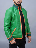 Gon Freecss Hunter x Hunter Inspired Cosplay Real Leather Green Jacket