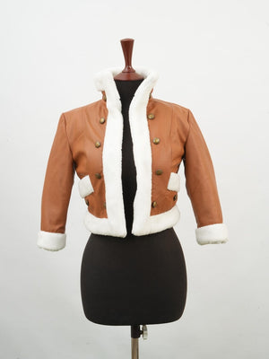 Takami Hawks MHA Inspired Brown Leather Jacket