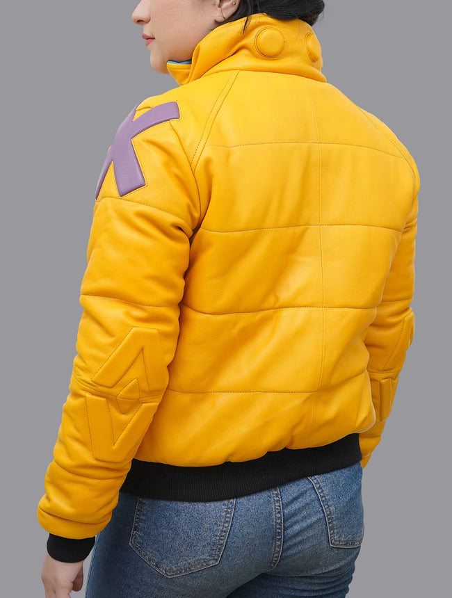 Killjoy Inspired Yellow Costume Cosplay Leather Jacket